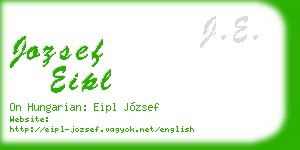 jozsef eipl business card